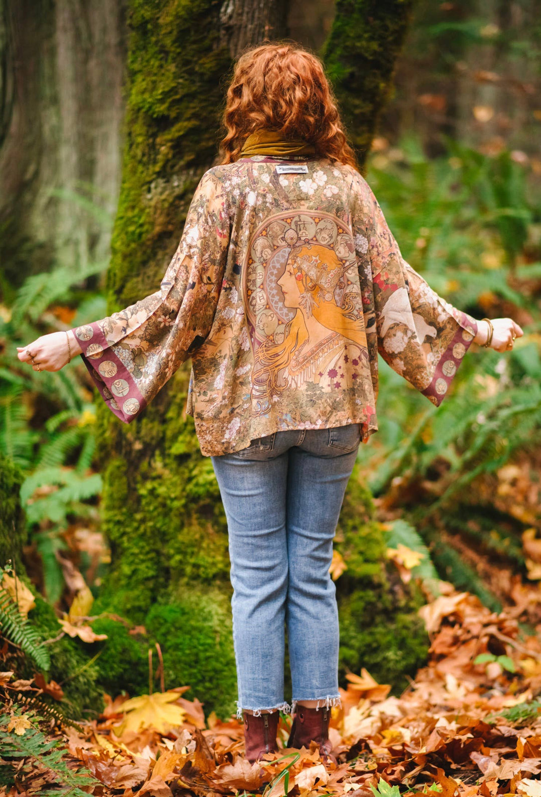 Dream Weaver Pixie Duster Cropped Kimono w/ Zodiac