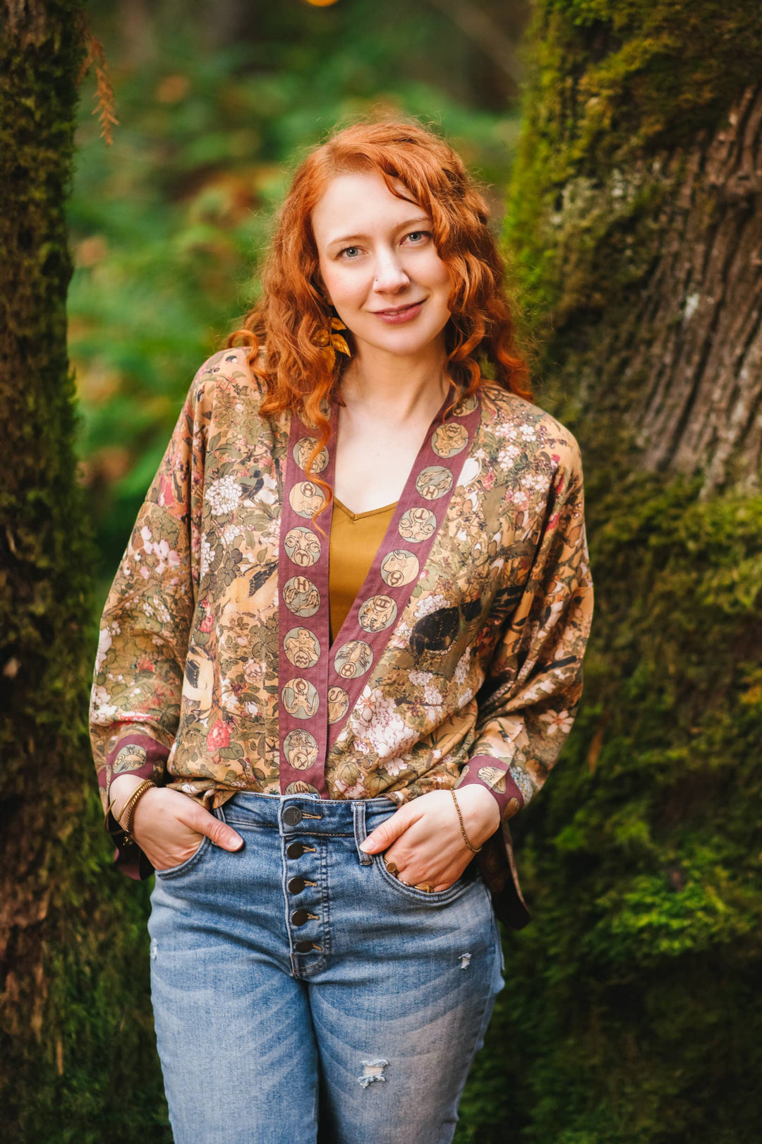 Dream Weaver Pixie Duster Cropped Kimono w/ Zodiac