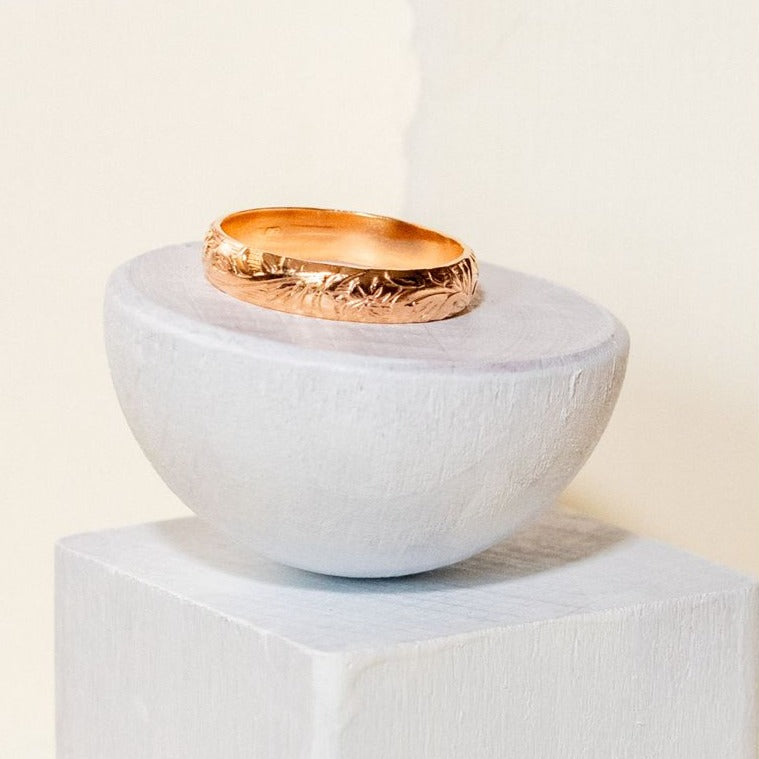 Eye-catching yet minimal, the Caesar Ring is the perfect addition to any ring stack. Ethically made by empowered women.