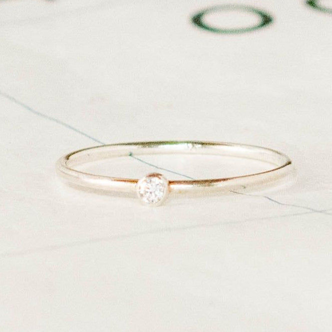 ABLE Silver Luz Petite Ring - Nashville, USA