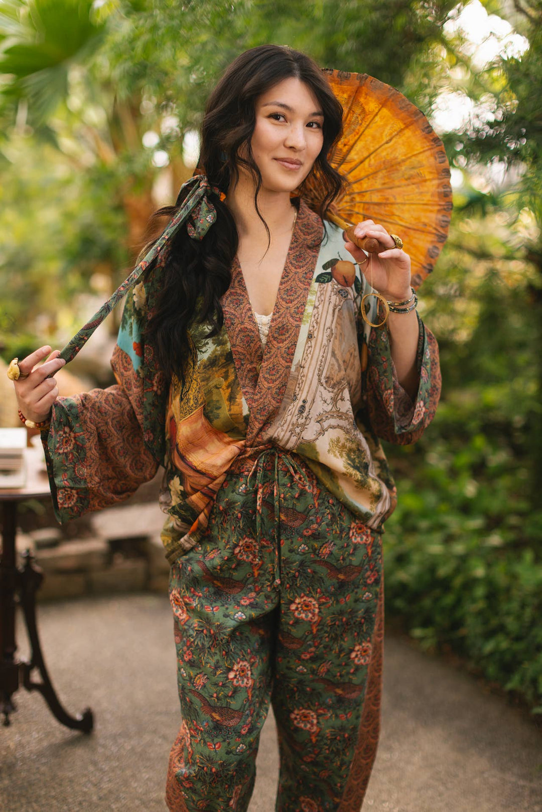 Secret Garden Pixie Duster Cropped Kimono w/ Swan - Canada