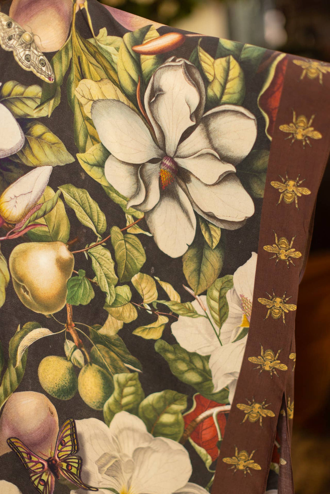 Fleur De Lune Goddess Starduster Kimono w/ Florals & Bees - Canada