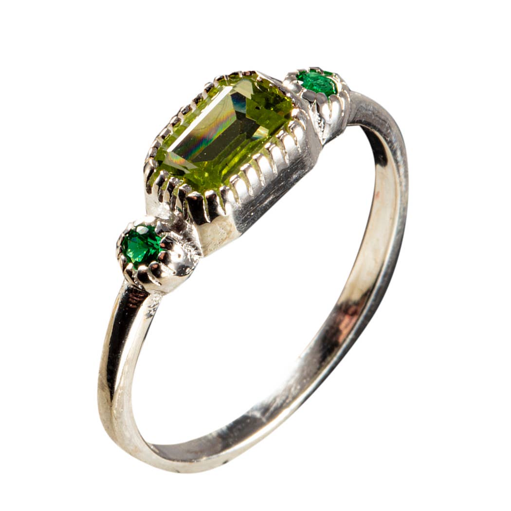 Bantam Peridot Sterling Ring