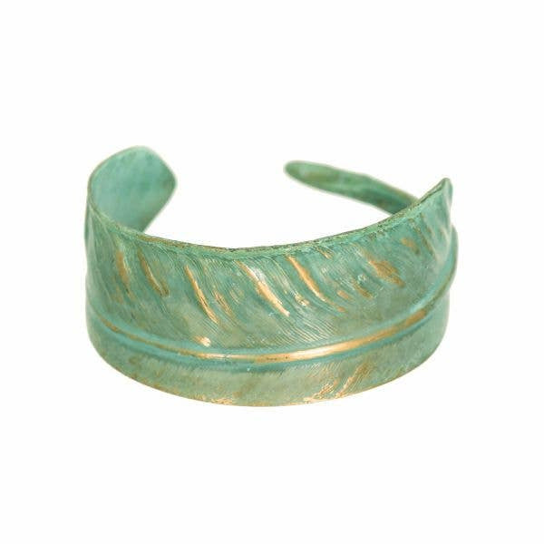 Verdigris Feather Cuff - Salem, Massachusetts