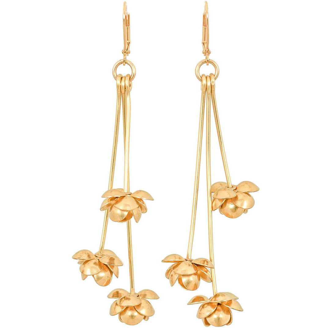 Kamala Lotus Flower Earrings - Salem, Massachusetts0
