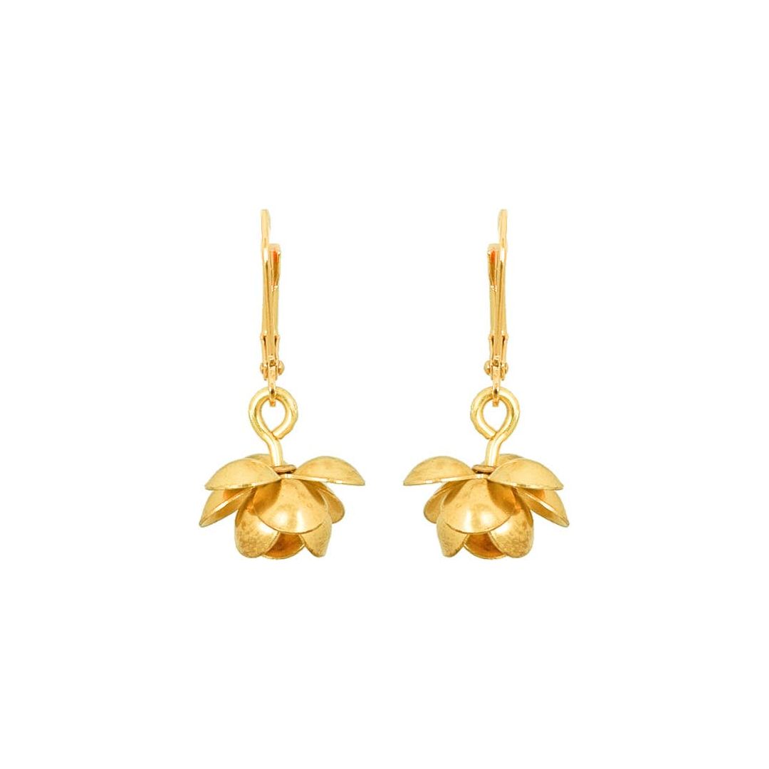 Lotus Earrings - Salem, Massachusetts