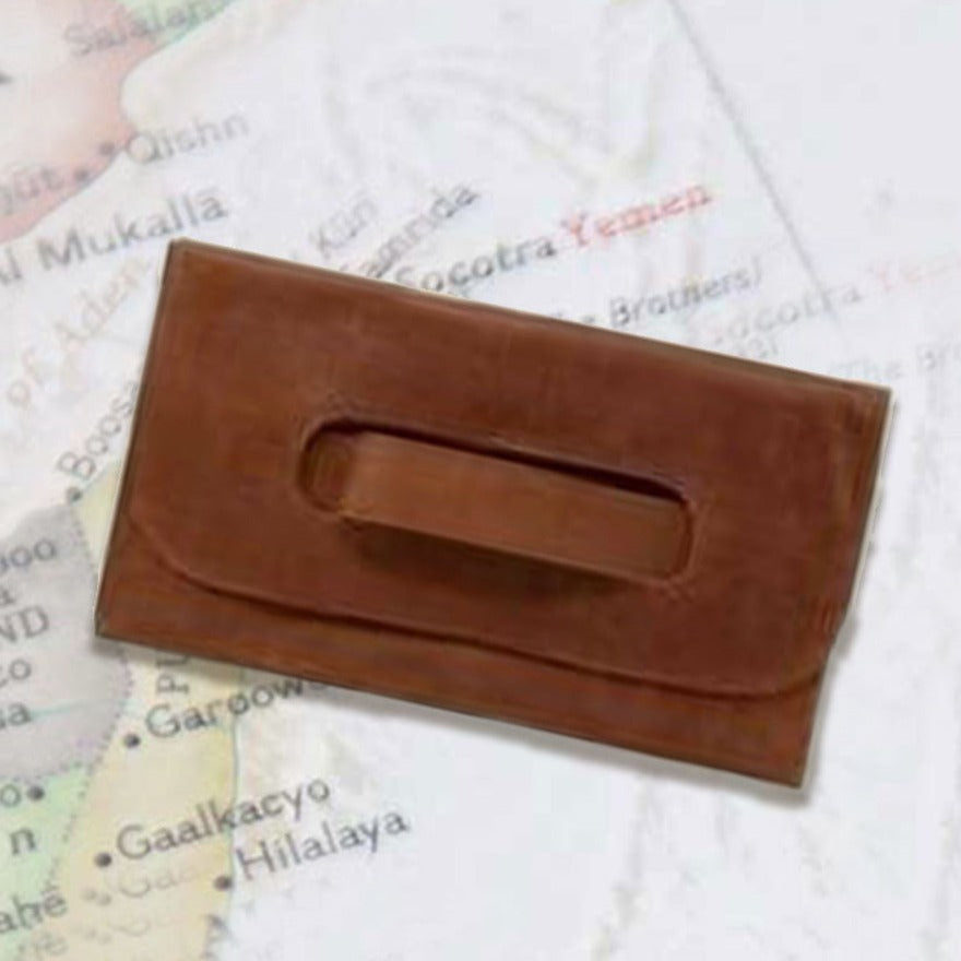 ABLE Mare Handle Clutch Ethiopia Whiskey