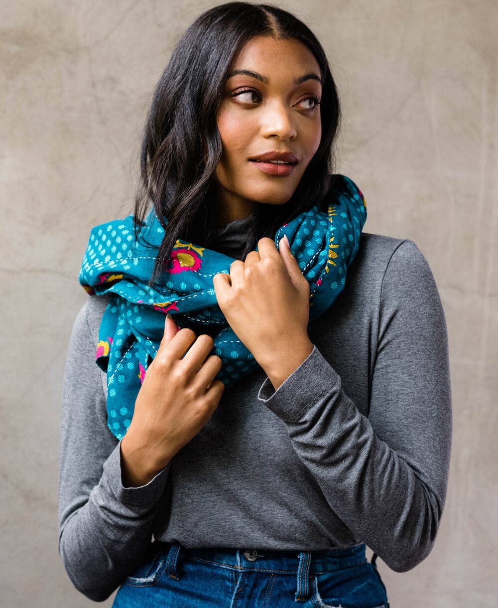 Kantha Long Scarf - No. 250536