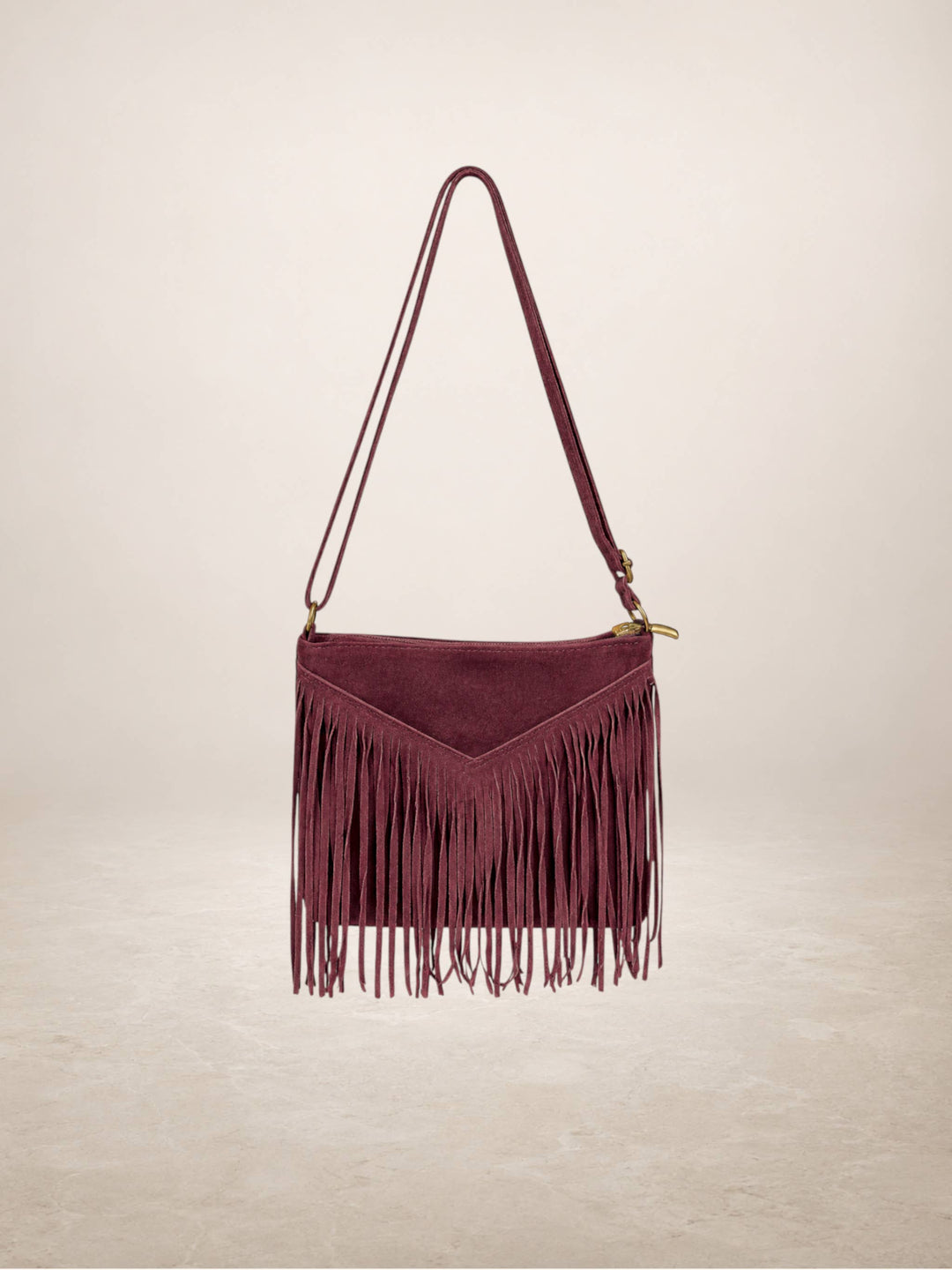 CASCADA V - Suede leather bag