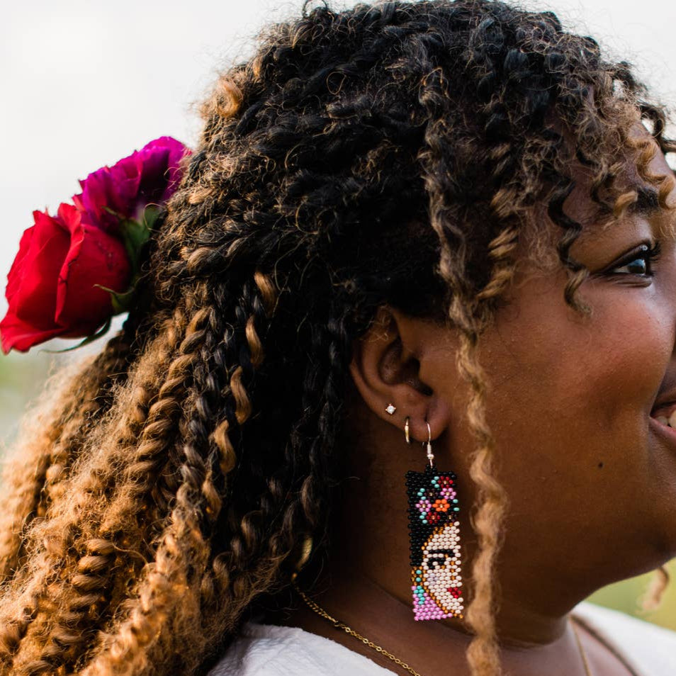 Split Frida Kahlo Earring - Guatamala