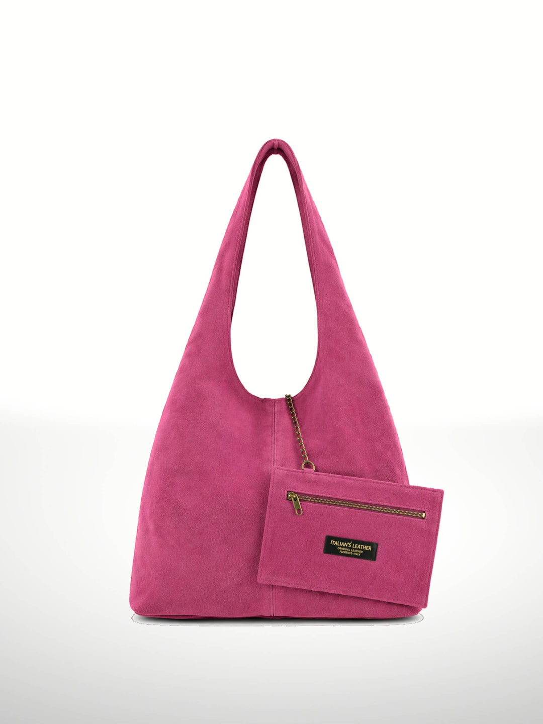 SILVIA - Suede leather bag