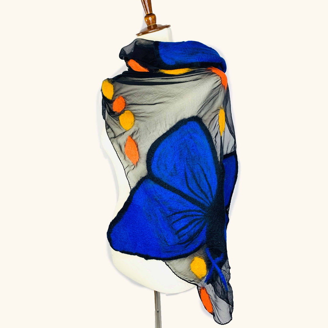 Morpho Butterfly Scarf
