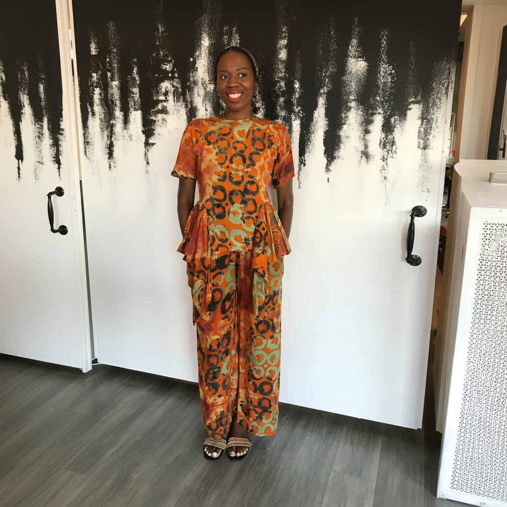 Adire Nigerian Pant Set