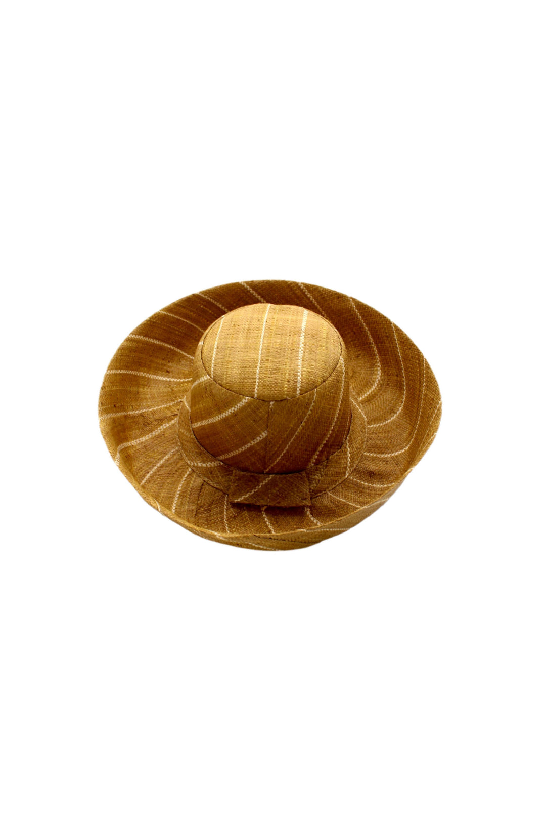 Sun Hats: Pinstripe Packable 5" & 7" Brim Raffia Straw