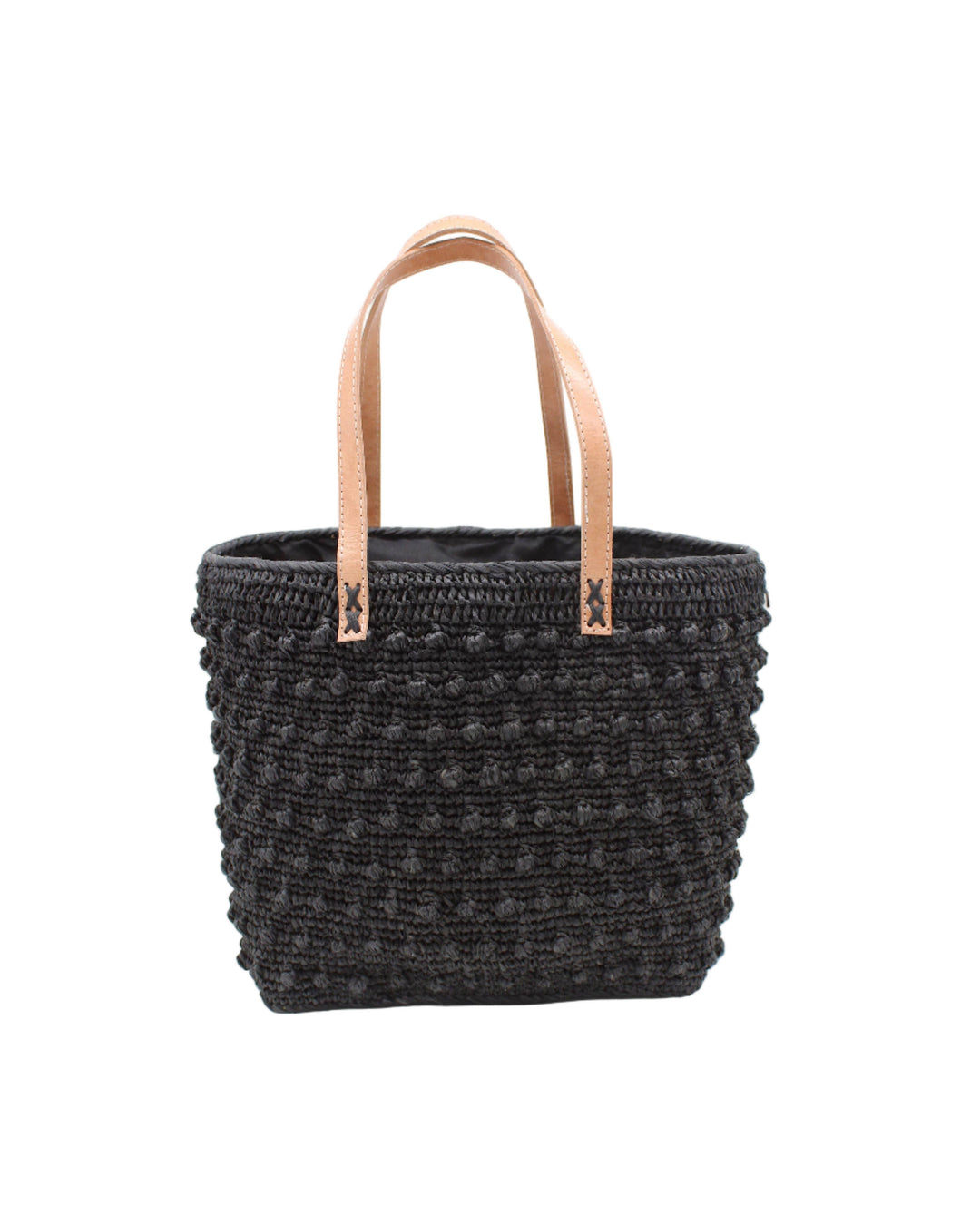 Boucle Crochet Straw Basket Bag