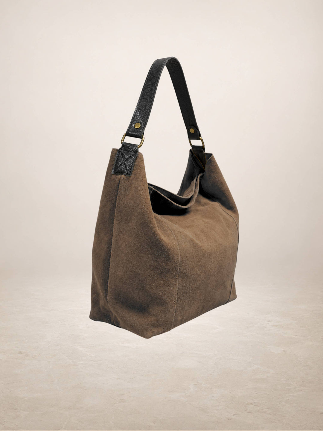 CARINA - Suede leather bag