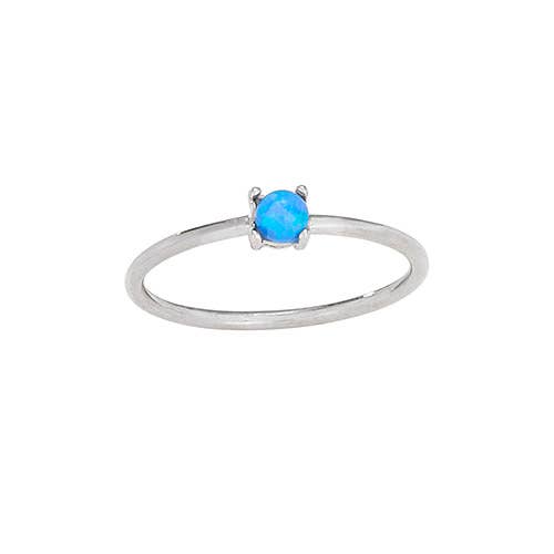 Staring Into The Galaxy Sterling Silver (SYN) Opal Ring