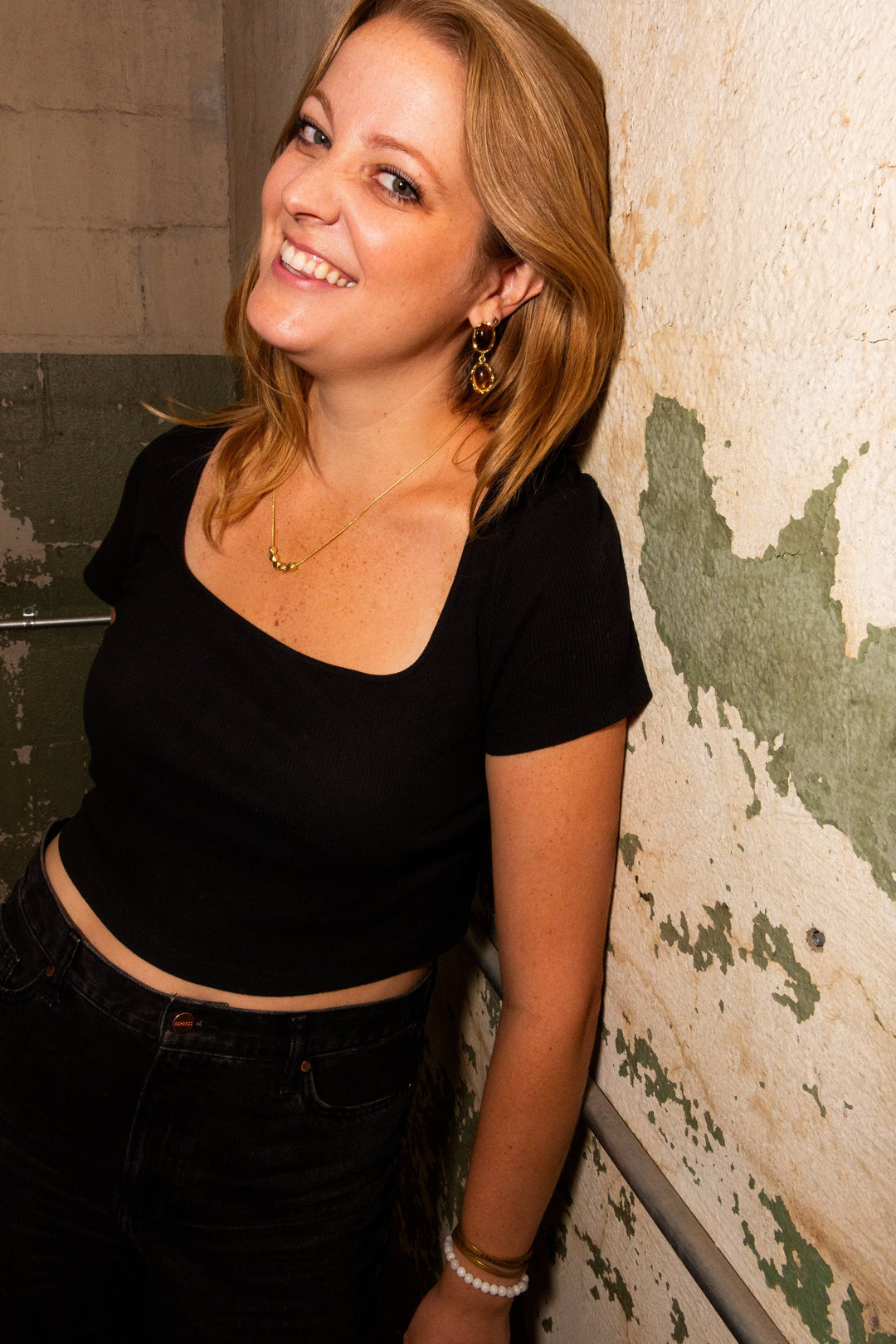 Retro Glitz Stud Vintage Inspired Earrings - India