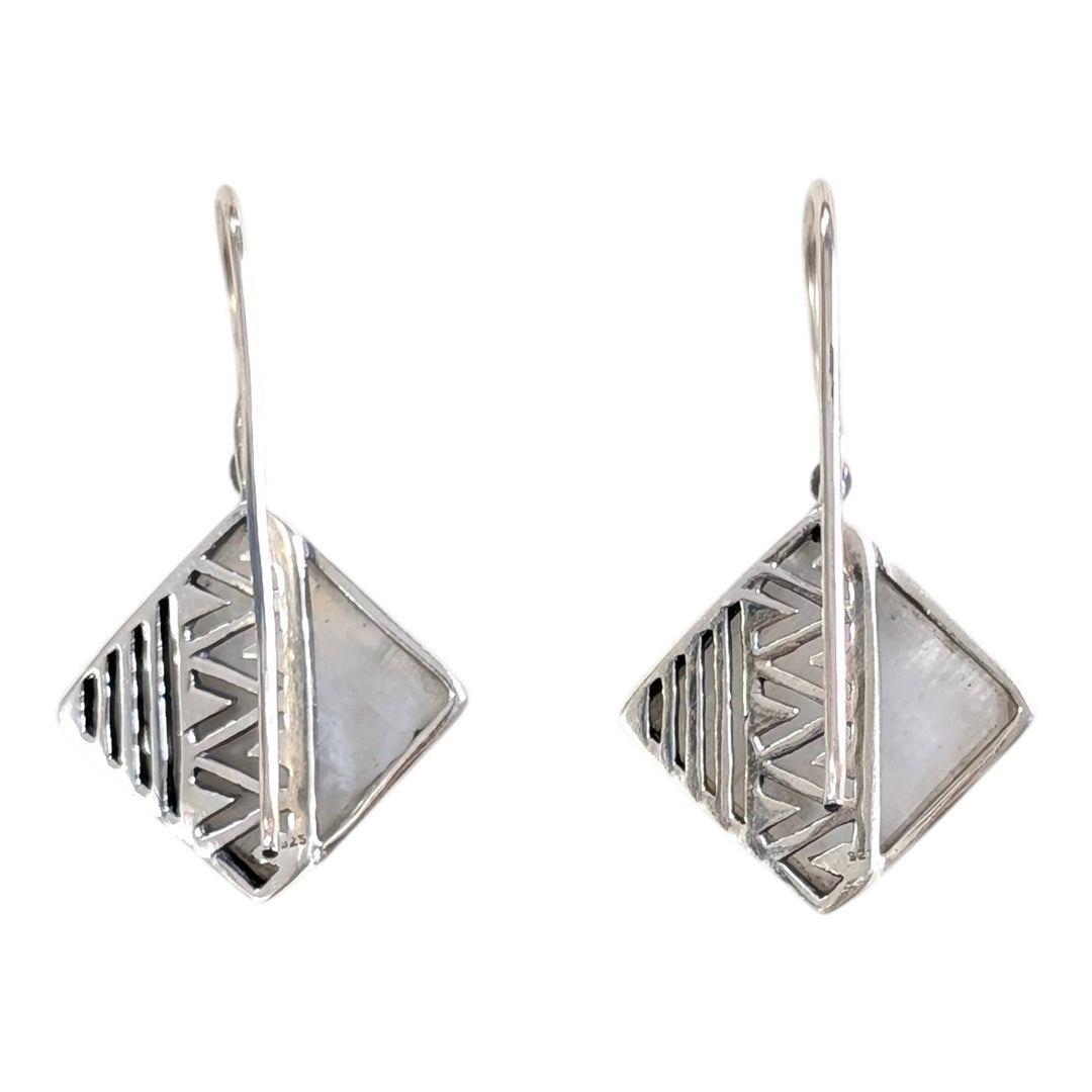 SALE Rainbow Moonstone Sterling Silver Dangle Earrings