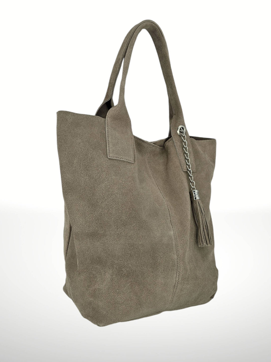 Marely Suede Leather Tote Bag - Italy