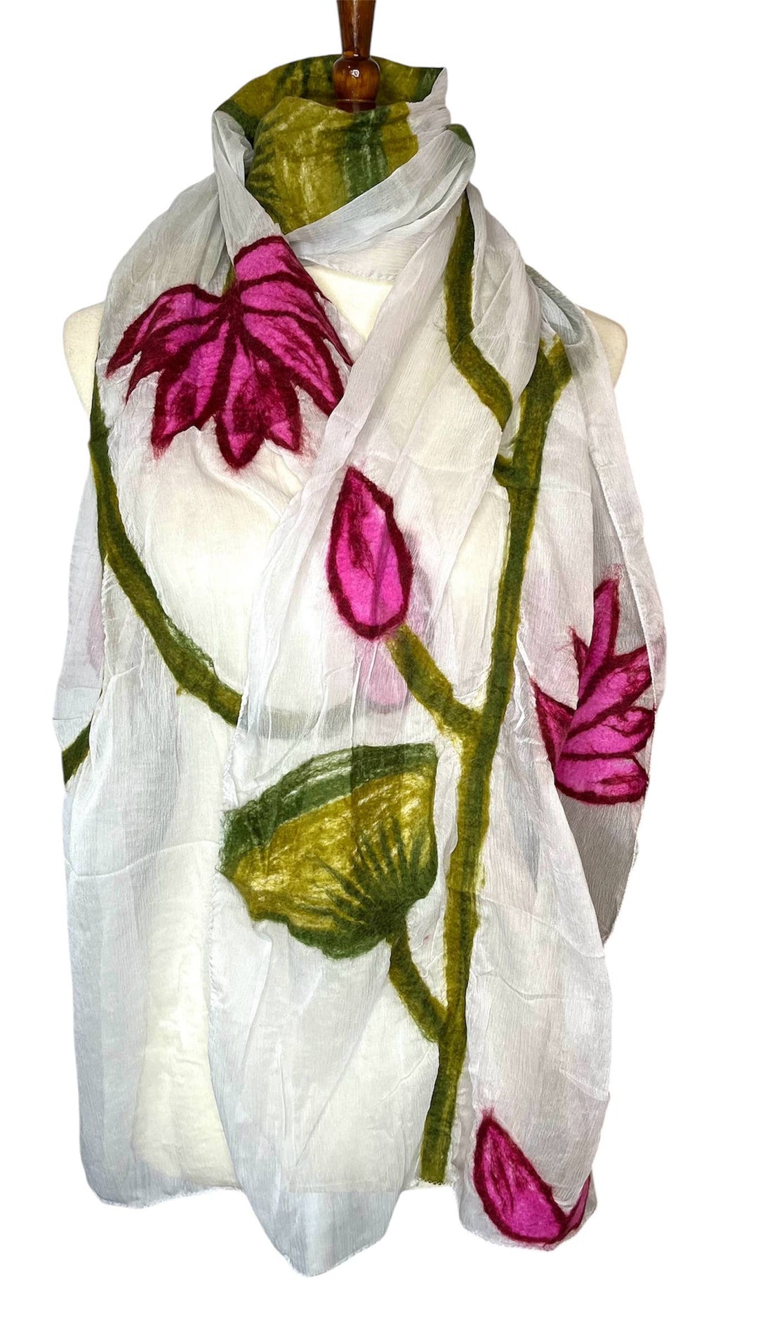 White Lotus Scarf - Nepal