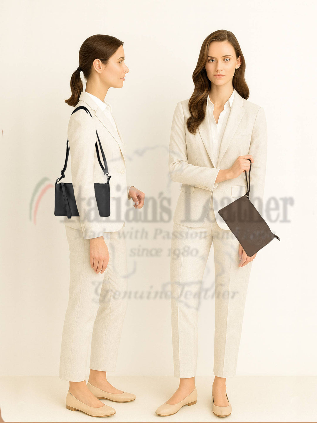 Irene Leather Clutch Bag - Italy