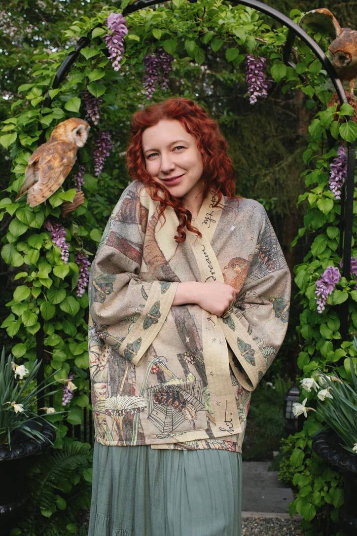Lovelight Fleece Cottage Cardigan Kimono Jacket