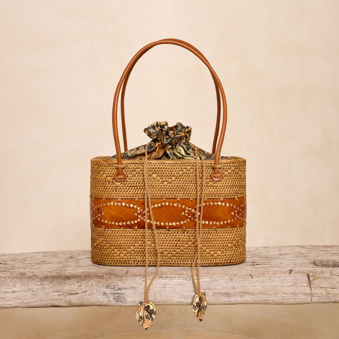Ata Tote with Shell Inlay