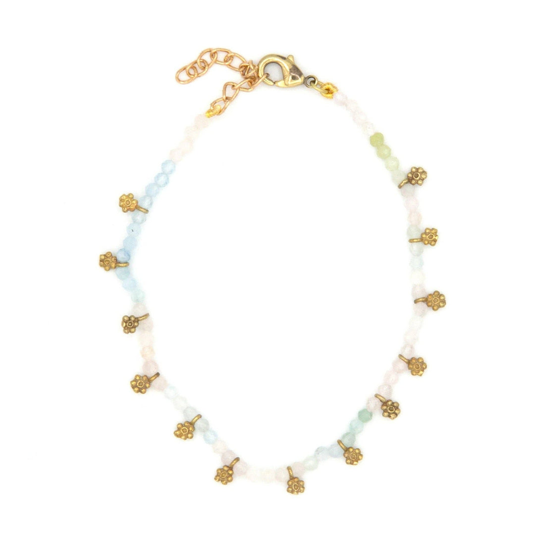 Laugh in Flowers Luxe Stone Bracelet - India