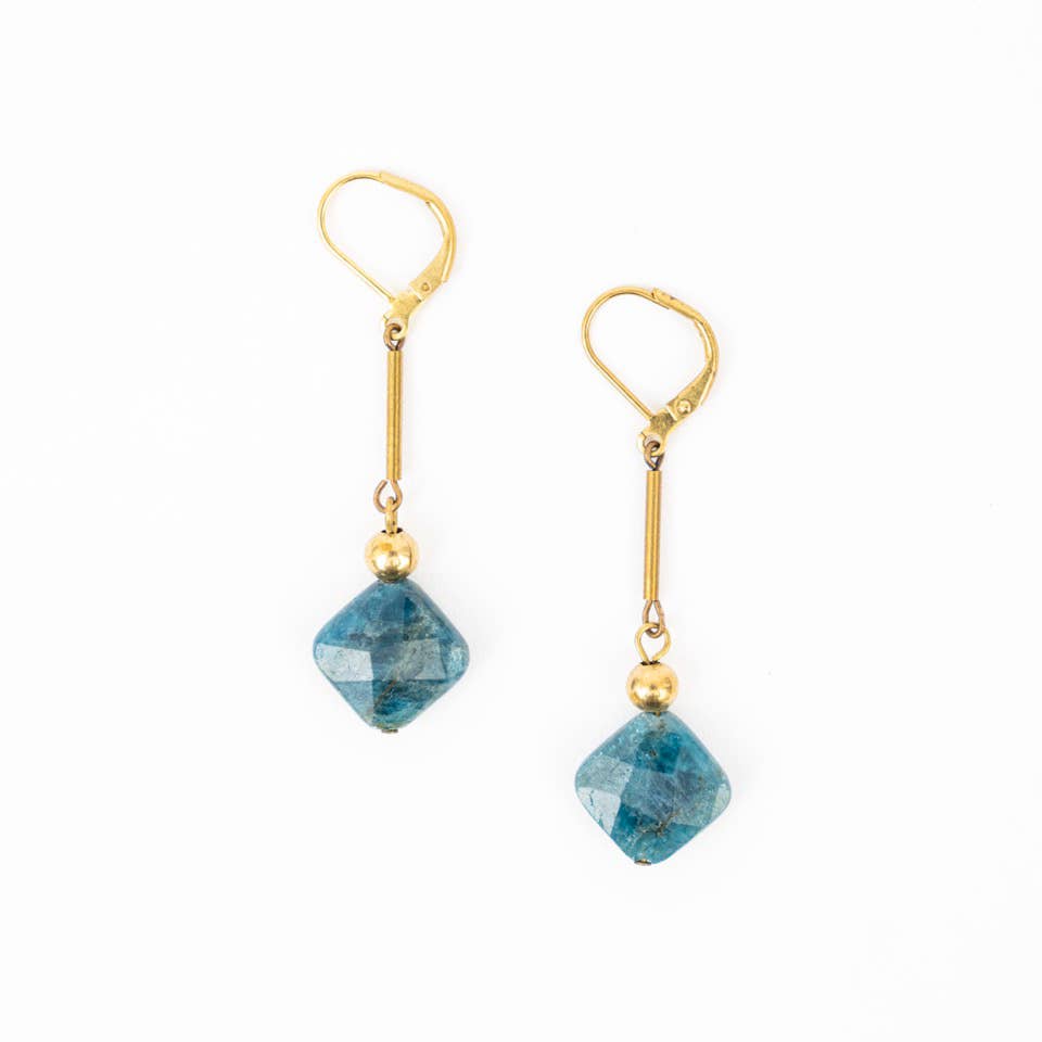 Stone Drop Earrings - Guatamala