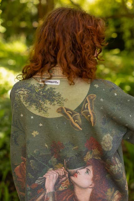 The Messenger Fleece Cottage Cardigan Jacket w/ Joan of Arc - Canada