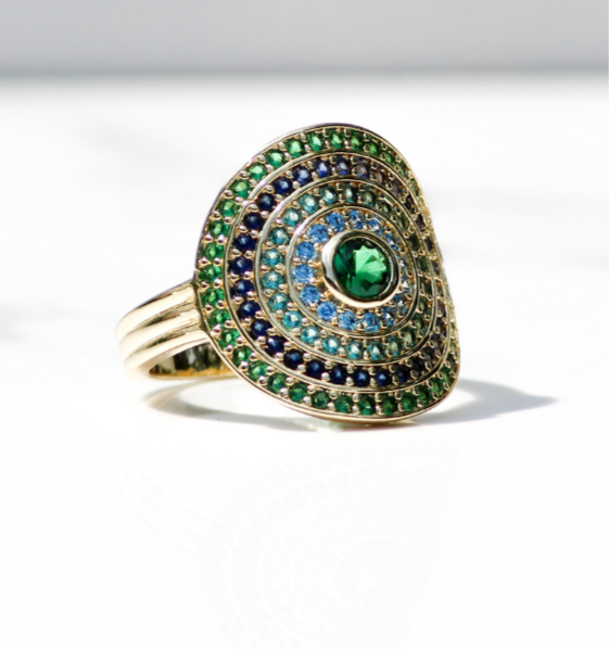 Utopia Ring - Moss Aqua