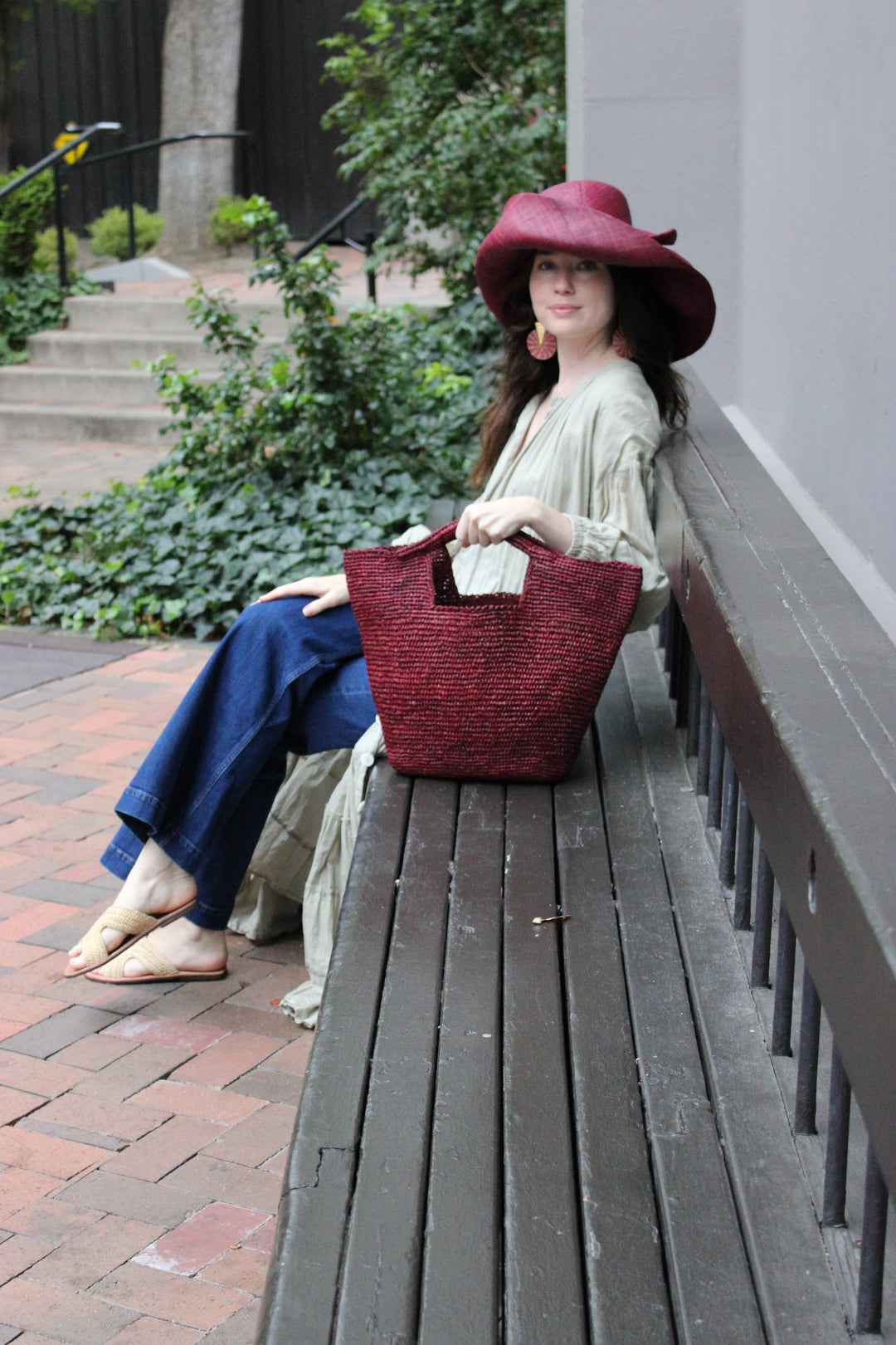 ConCon Crochet Straw Basket - Madagascar