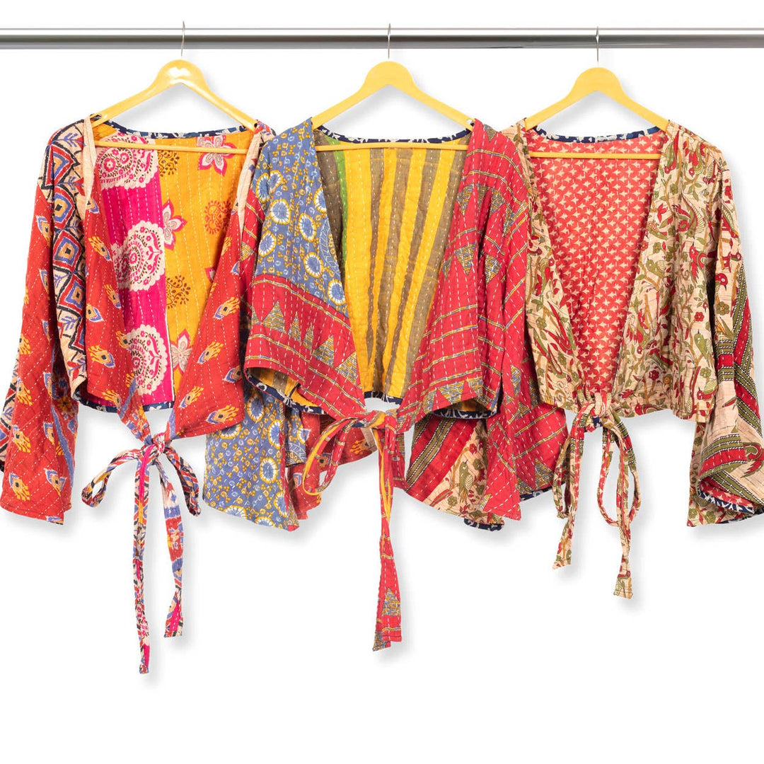 Reversible Kantha Butterfly Top - Nepal