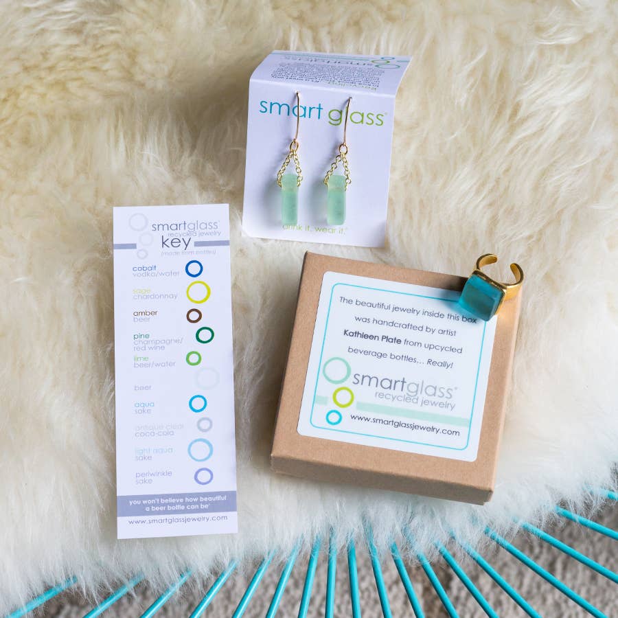 Gold & Glass Ring | Sustainable Handmade in USA Museum Quality - Atlanta, GA