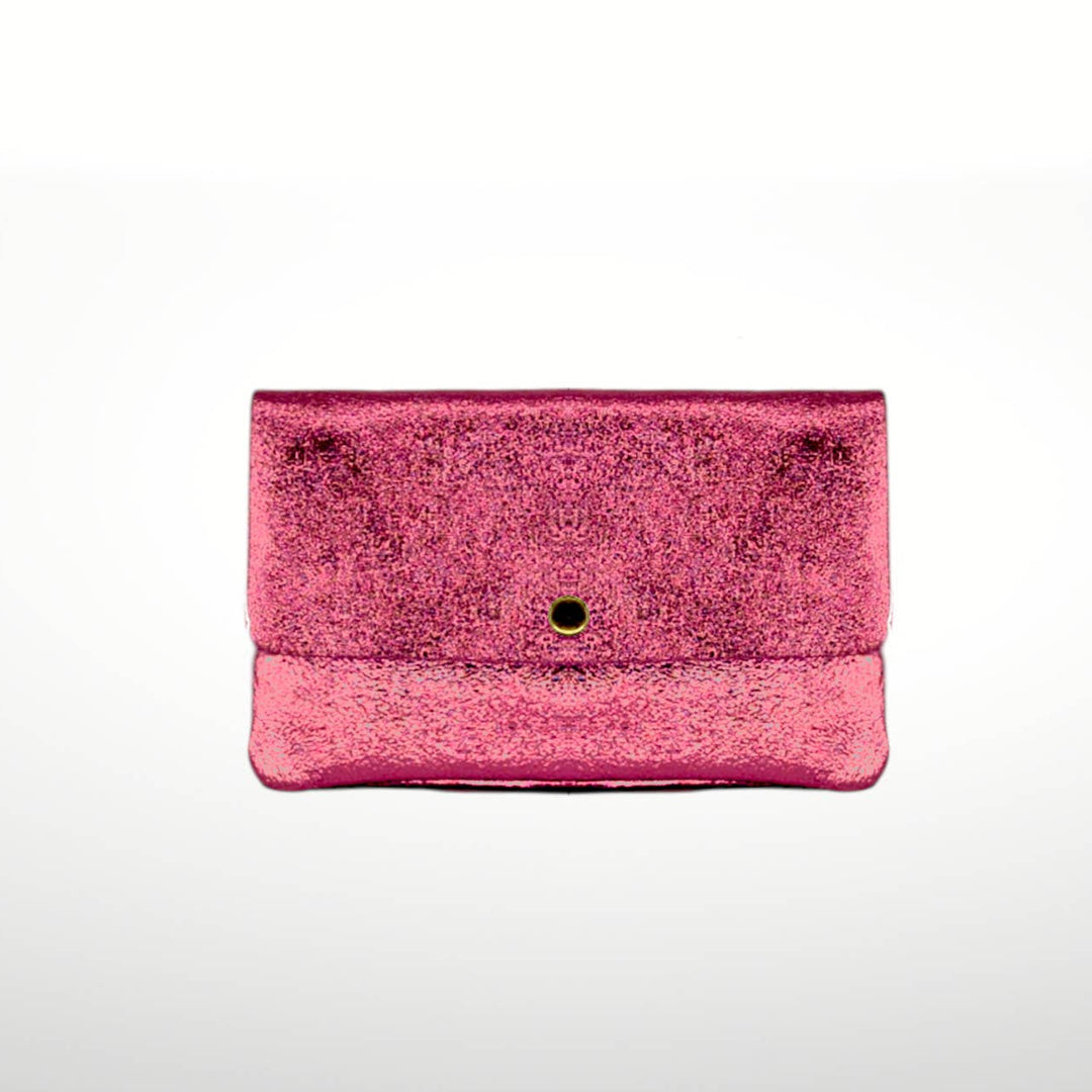 Kelia Laminated Suede Leather Crossbody Bag - Italy