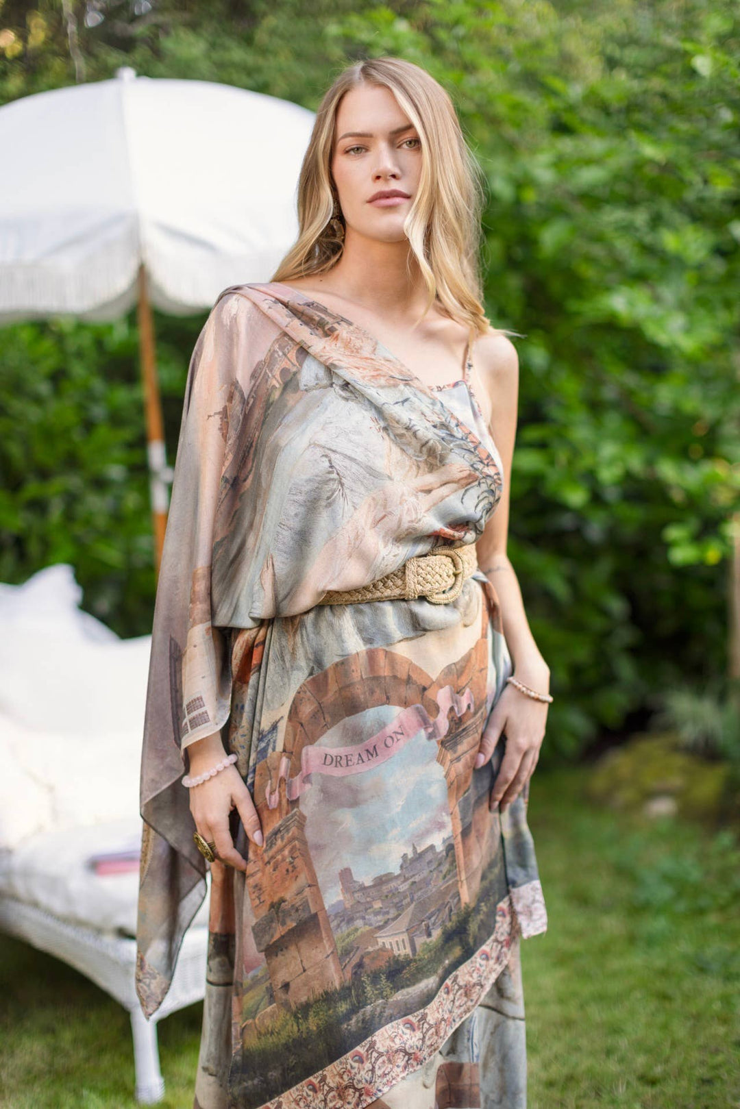 Imaginarium Scarf with Moon and Dreamscape Print - Canada