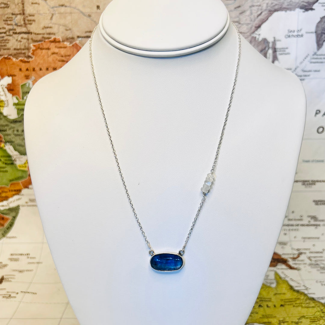 Kyanite Aura Stone Necklace -India