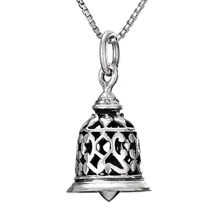 Bell Tolls Sterling Silver Bell Pendant - Bali