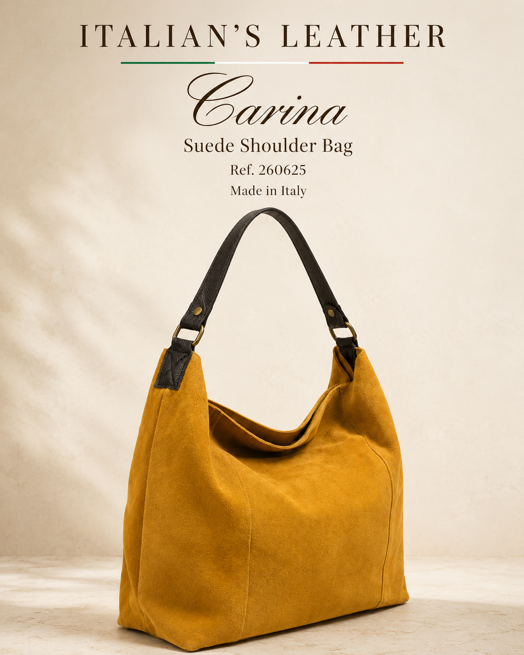 CARINA - Suede leather bag