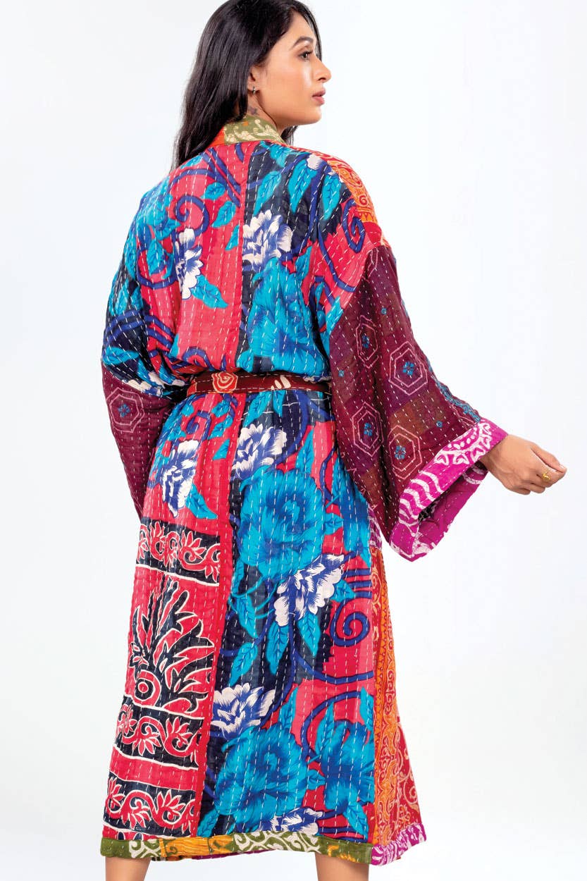 Kantha Kimono Robe - Nepal