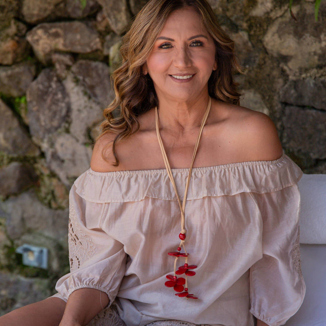 Poppy Necklace - Ecuador