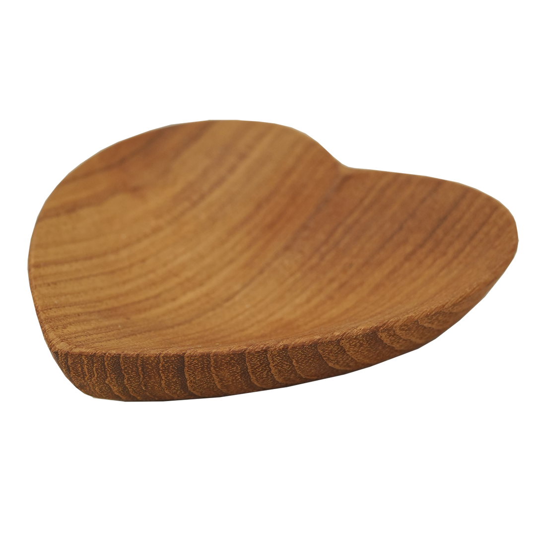 Teak Wood Heart Shaped Bowl - Bali