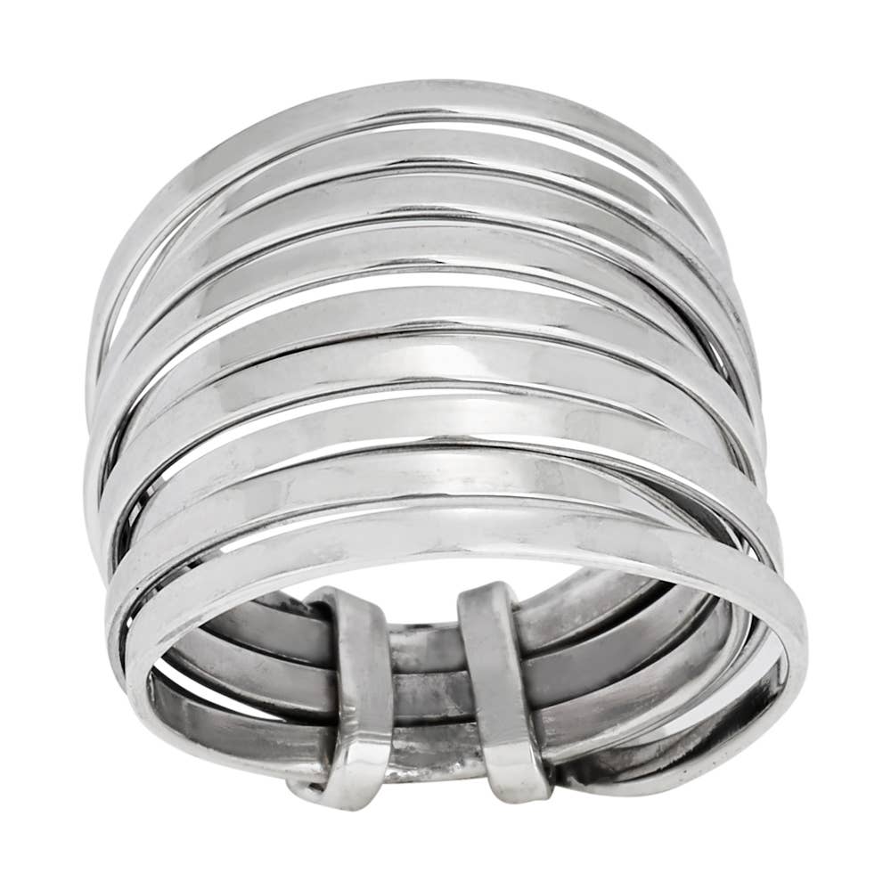 Wrapped and Tucked Sterling Silver Ring