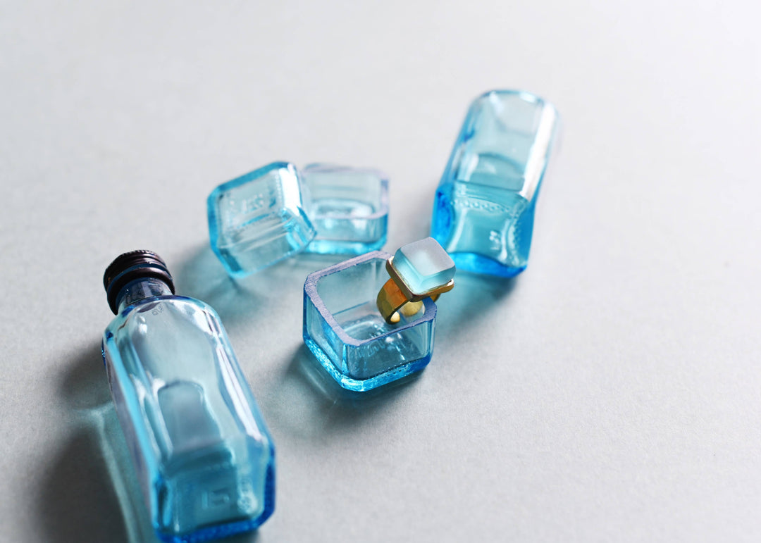 Gold & Glass Ring | Sustainable Handmade in USA Museum Quality - Atlanta, GA