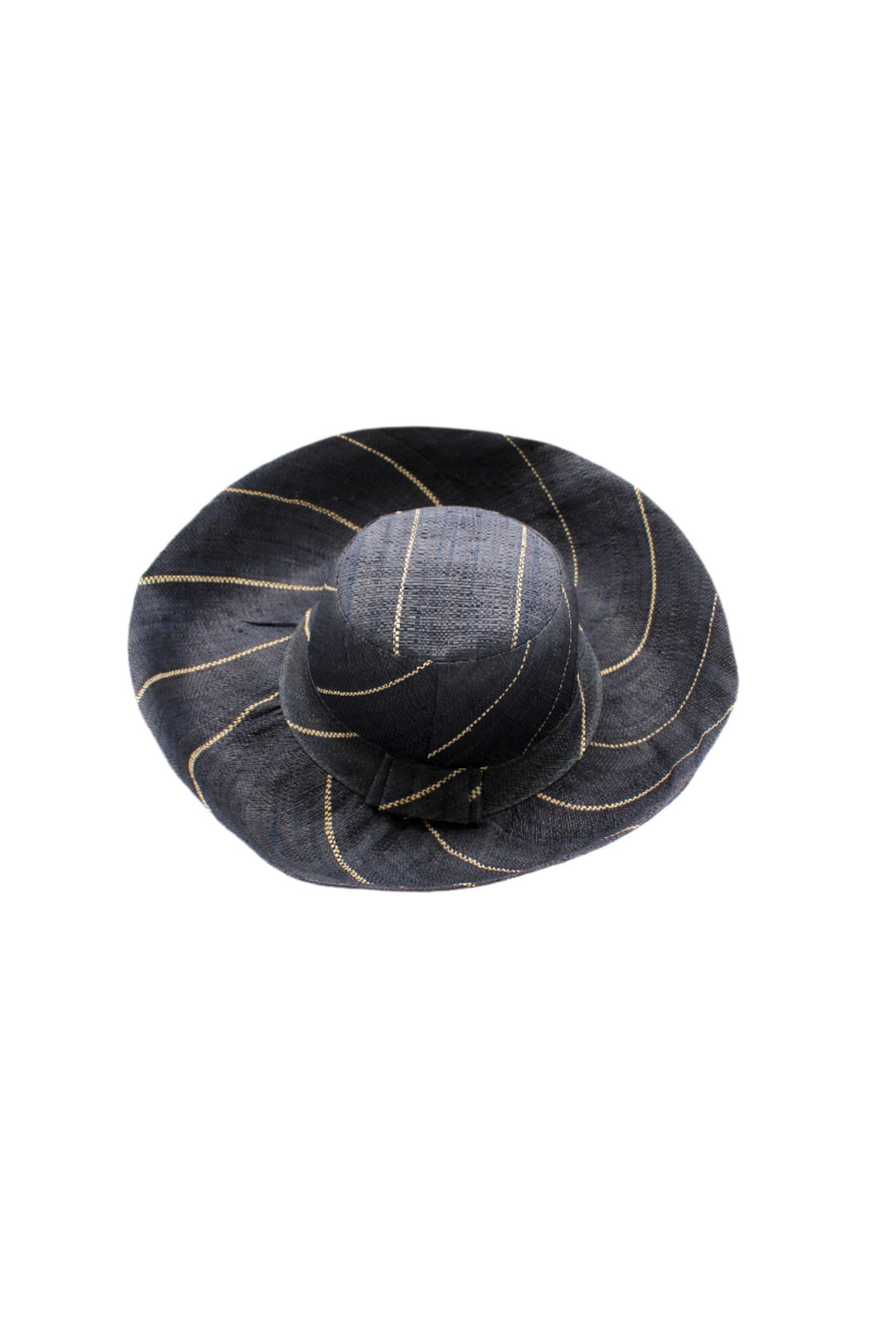 Sun Hats: Pinstripe Packable 5" & 7" Brim Raffia Straw