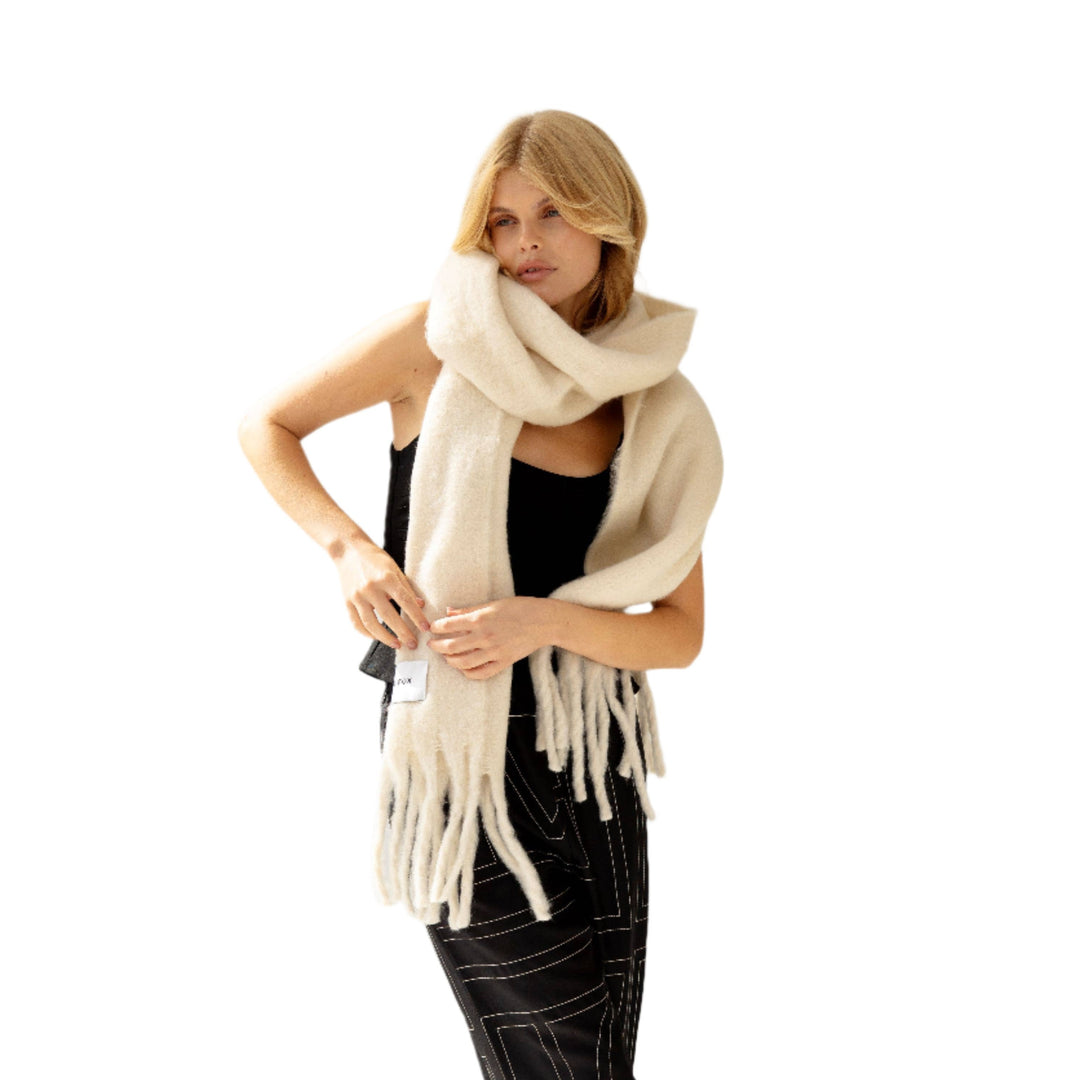 The Reykjavik Scarf - 100% Recycled - Pebble Beige - AW24