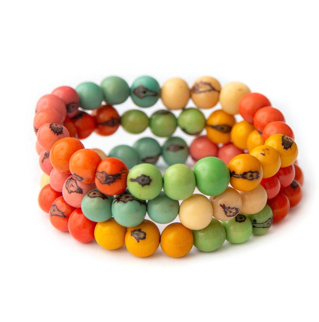 Stackable Acai Bracelet Various Colors - Ecuador