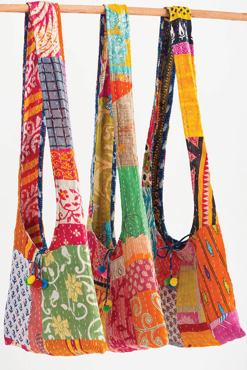 Kantha Jhola Patchwork Bag