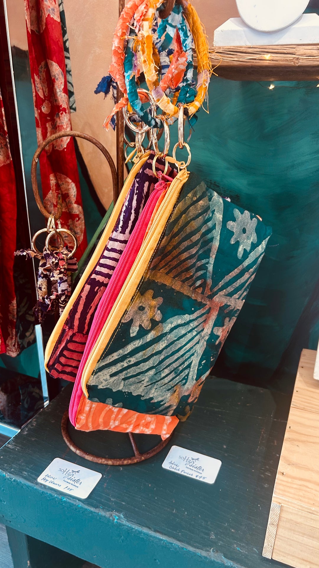Adire Nigerian Boho Clutch Purse